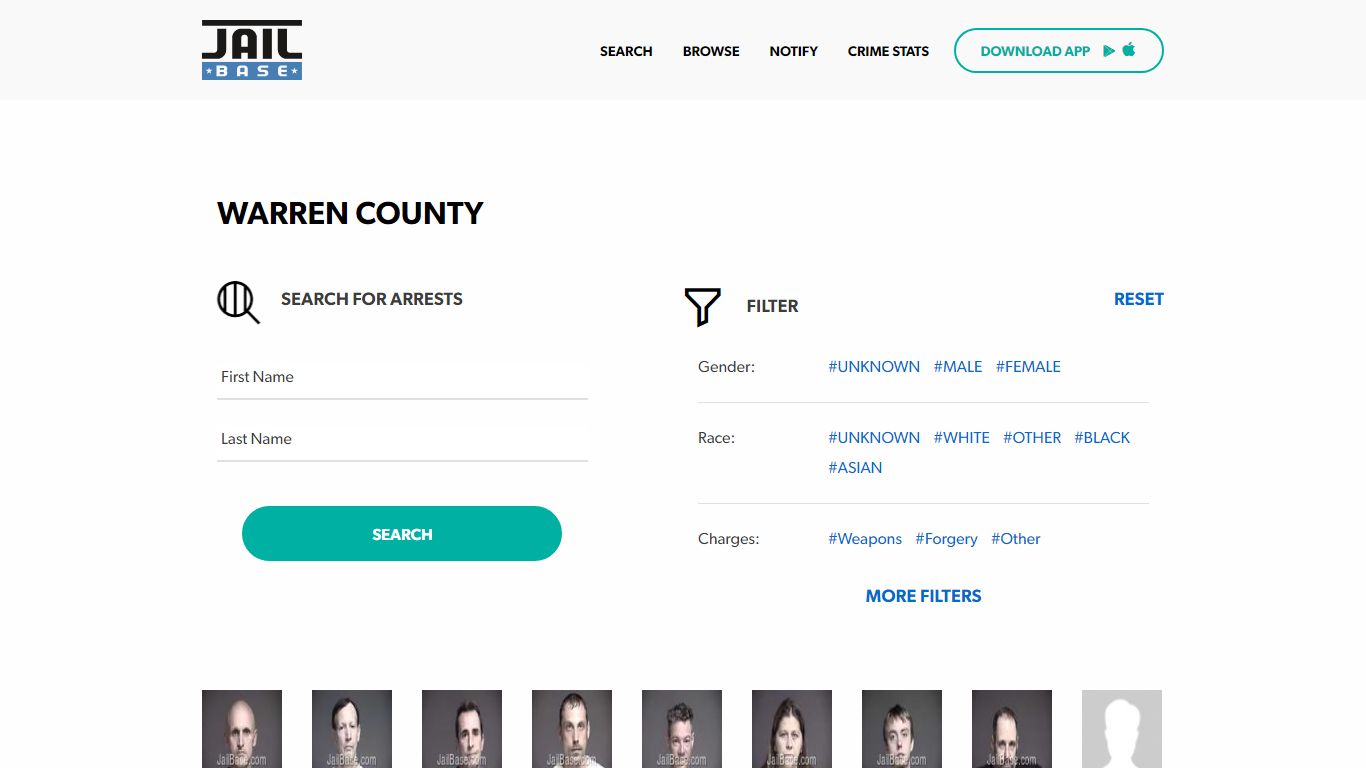 Warren County Jail Inmate Search and Mugshots | JailBase